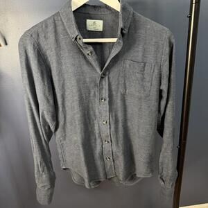 Dillards Class Club, Boys Youth Button Up, Heather Blue 14/16